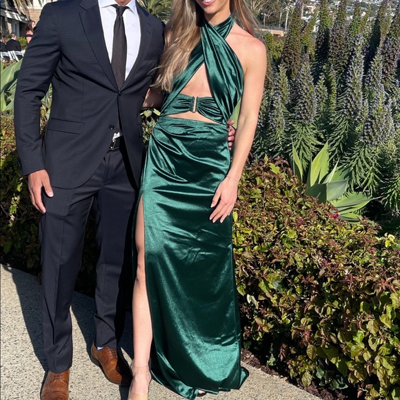 **sold**Hunter Green Dress - Picture 5 of 5